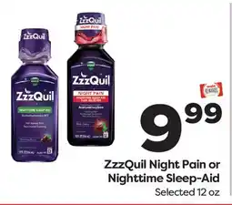 Weis Markets ZzzQuil Night Pain or Nighttime Sleep-Aid offer