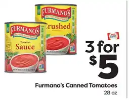 Weis Markets Furmano's Canned Tomatoes offer