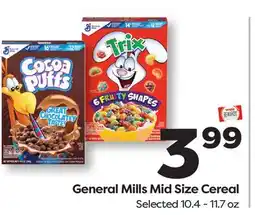 Weis Markets General Mills Mid Size Cereal offer