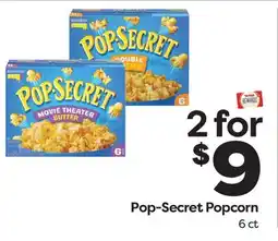 Weis Markets Pop-Secret Popcorn offer