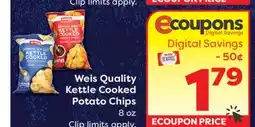 Weis Markets Weis Quality Kettle Cooked Potato Chips offer
