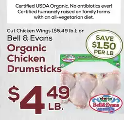 DeCicco & Sons Bell & Evans Organic Chicken Drumsticks offer