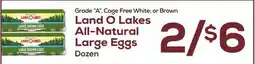 DeCicco & Sons Land O Lakes All-Natural Large Eggs Dozen offer