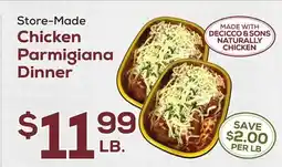 DeCicco & Sons Chicken Parmigiana Dinner offer