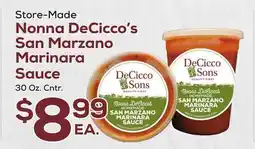 DeCicco & Sons Nonna DeCicco's San Marzano Marinara Sauce offer