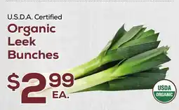 DeCicco & Sons Organic Leek Bunches offer