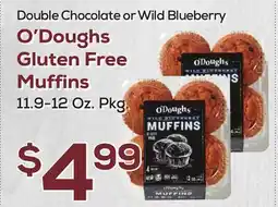 DeCicco & Sons O'Doughs Gluten Free Muffins 11.9-12 Oz. Pkg offer