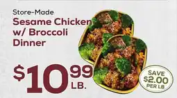 DeCicco & Sons Sesame Chicken w/Broccoli Dinner offer