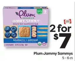 Weis Markets Plum Jammy Sammys offer