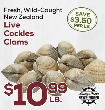 DeCicco & Sons Live Cockles Clams offer