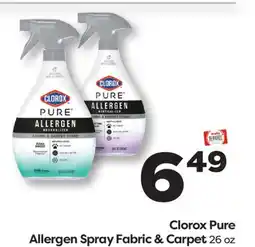 Weis Markets Clorox Pure Allergen Spray Fabric & Carpet offer