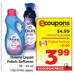 Weis Markets Downy Liquid Fabric Softener offer
