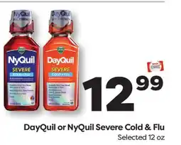 Weis Markets DayQuil or NyQuil Severe Cold & Flu offer