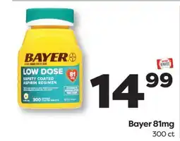 Weis Markets Bayer 81mg offer