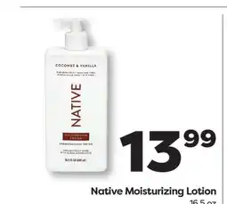 Weis Markets Native Moisturizing Lotion offer