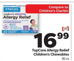 Weis Markets TopCare Allergy Relief Children's Chewables offer