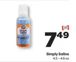 Weis Markets Simply Saline offer