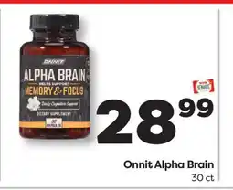 Weis Markets Onnit Alpha Brain offer