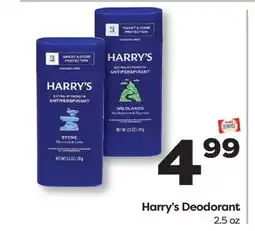 Weis Markets Harry's Deodorant offer