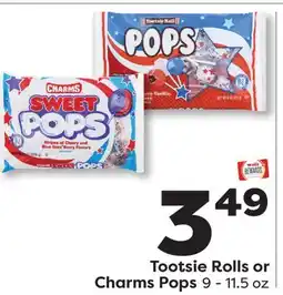Weis Markets Tootsie Rolls or Charms Pops offer