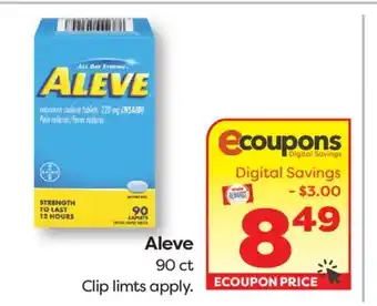 Weis Markets Aleve offer