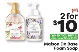 Weis Markets Maison De Base Foam Soap offer