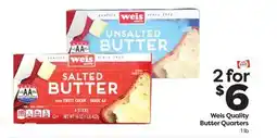 Weis Markets Weis Quality Butter Quarters offer