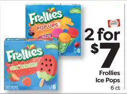 Weis Markets Frollies Ice Pops offer