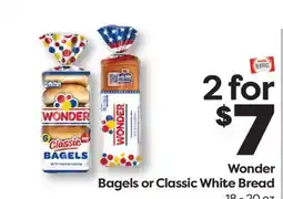 Weis Markets Wonder Bagels or Classic White Bread offer