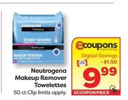 Weis Markets Neutrogena Makeup Remover Towelettes offer