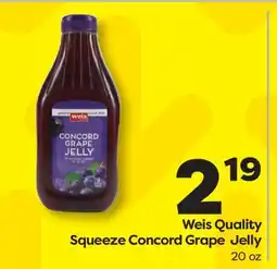 Weis Markets Weis Quality Squeeze Concord Grape Jelly offer