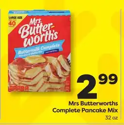 Weis Markets Mrs Butterworths Complete Pancake Mix offer