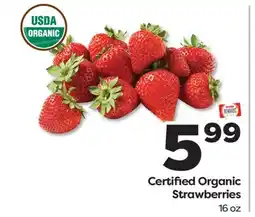 Weis Markets Certified Organic Strawberries offer