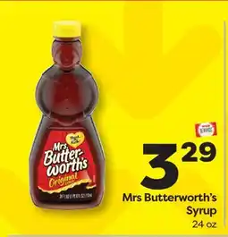 Weis Markets Mrs Butterworth's Syrup offer