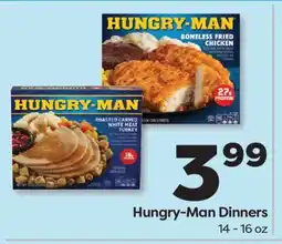 Weis Markets Hungry-Man Dinners offer