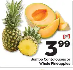Weis Markets Jumbo Cantaloupes or Whole Pineapples offer