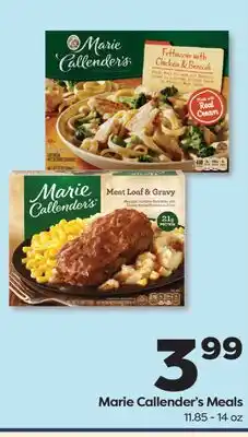 Weis Markets Marie Callender's Meals offer
