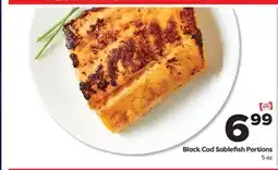 Weis Markets Black Cod Sablefish Portions offer