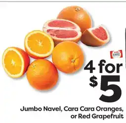 Weis Markets Jumbo Navel, Cara Cara Oranges, or Red Grapefruit offer