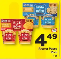 Weis Markets Rice or Pasta Roni offer