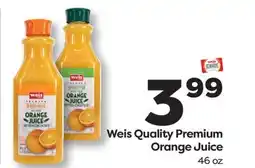 Weis Markets Weis Quality Premium Orange Juice offer