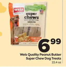 Weis Markets Weis Quality Peanut Butter Super Chew Dog Treats offer