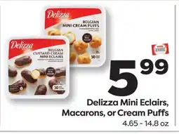 Weis Markets Delizza Mini Eclairs, Macarons, or Cream Puffs offer