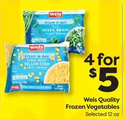 Weis Markets Weis Quality Frozen Vegetables offer