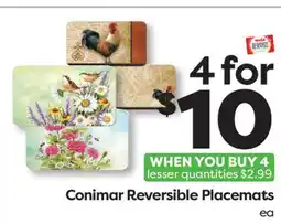 Weis Markets Conimar Reversible Placemats offer