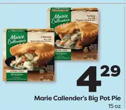 Weis Markets Marie Callender's Big Pot Pie offer