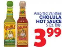 Bravo Supermarkets Cholula Hot Sauce offer