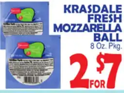 Bravo Supermarkets KRASDALE FRESH MOZZARELLA BALL offer