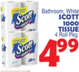 Bravo Supermarkets SCOTT 1000 TISSUE offer