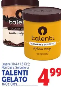 Bravo Supermarkets Talenti Gelato offer